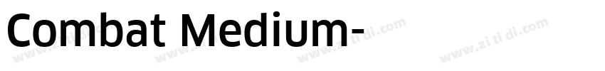 Combat Medium字体转换